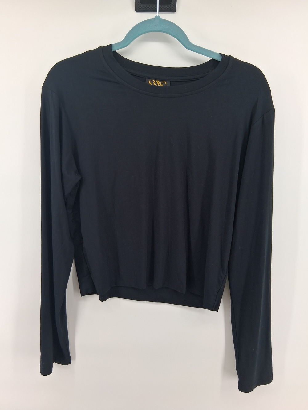 Classic Black Long-Sleeve Crewneck Tee